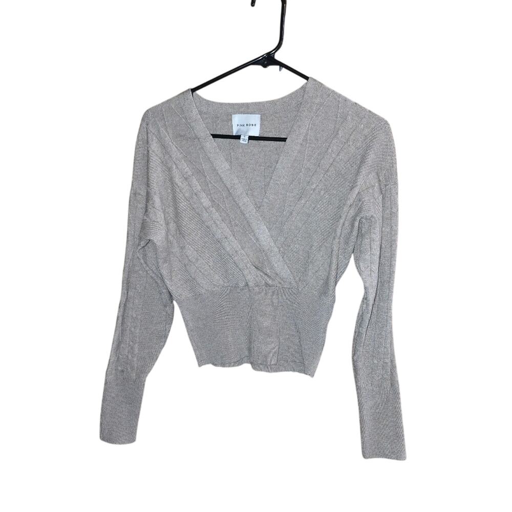 Tan crossover Sweater
